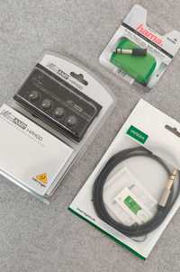 Amplificador Behringer HA400 + Cabo UGREEN 3,5mm para 6,35mm