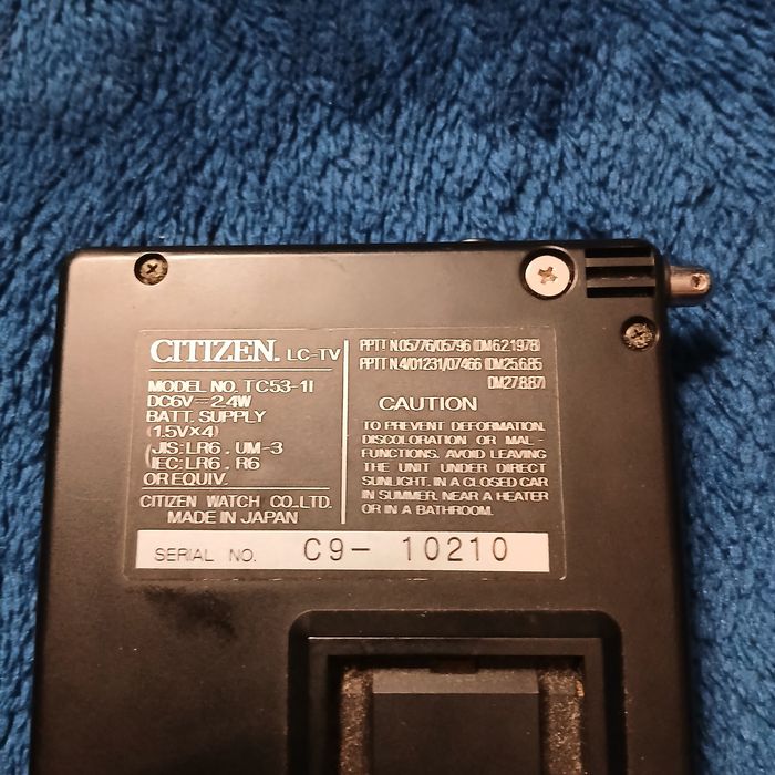 кольоровий телевізор Citizen TC53.