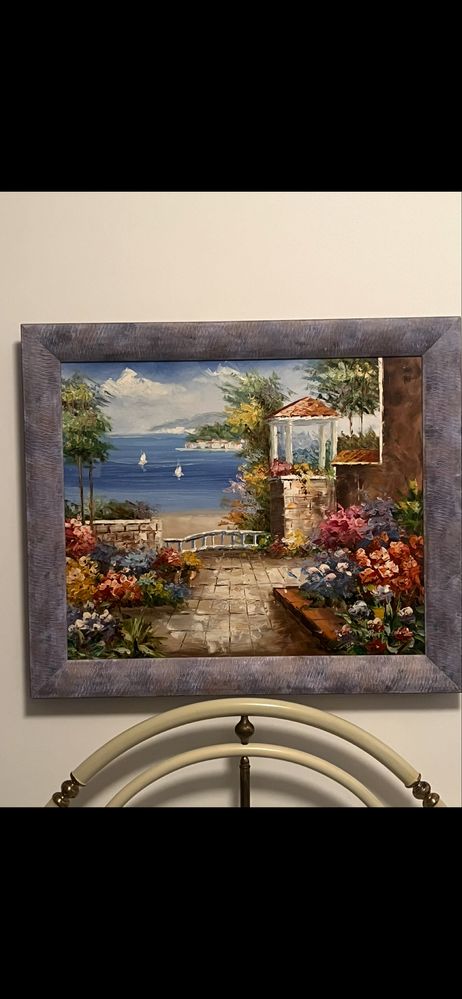 Quadro pintado a mao assinado