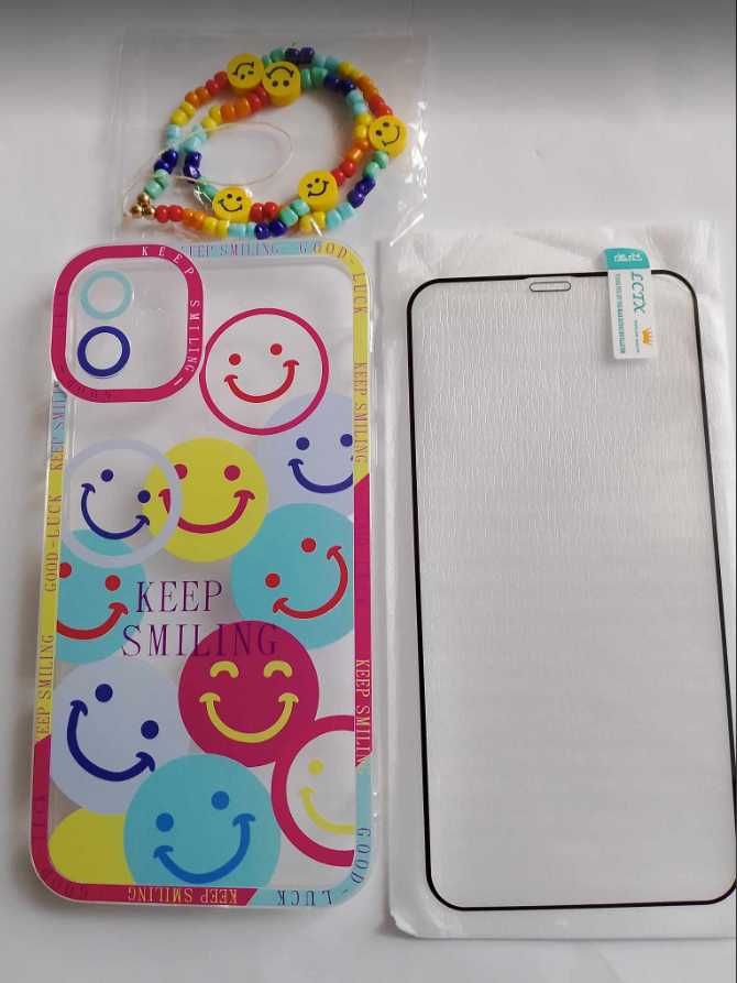 etui plecki do iphone 11 emotki + szkło