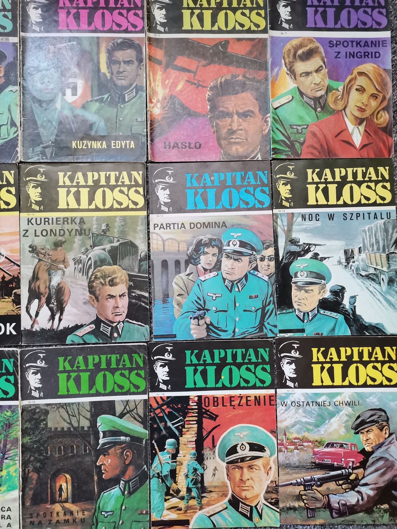 Kapitan Kloss - zestaw kultowych komiksów z PRL z kolekcji 15szt