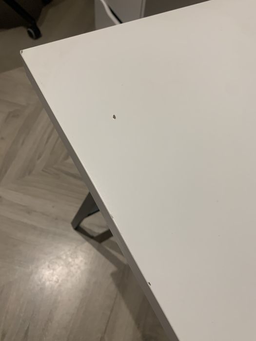 Biurko Ikea 120x60 biały/szary