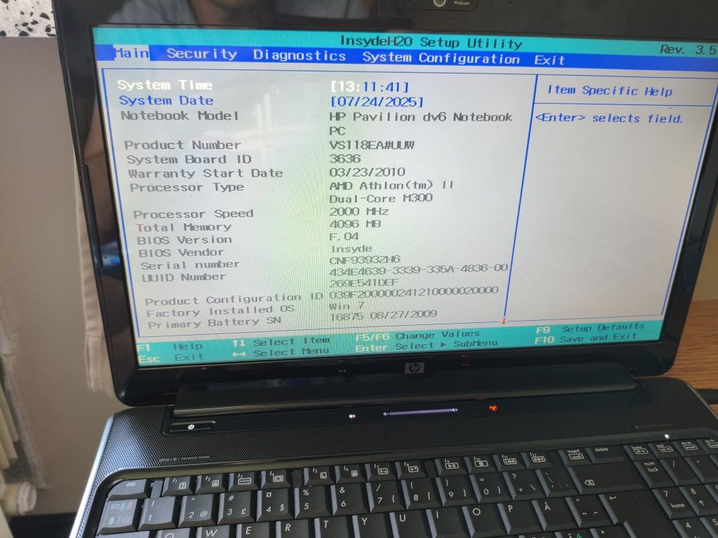 hp pavilion dv6 świetny stan wizualny