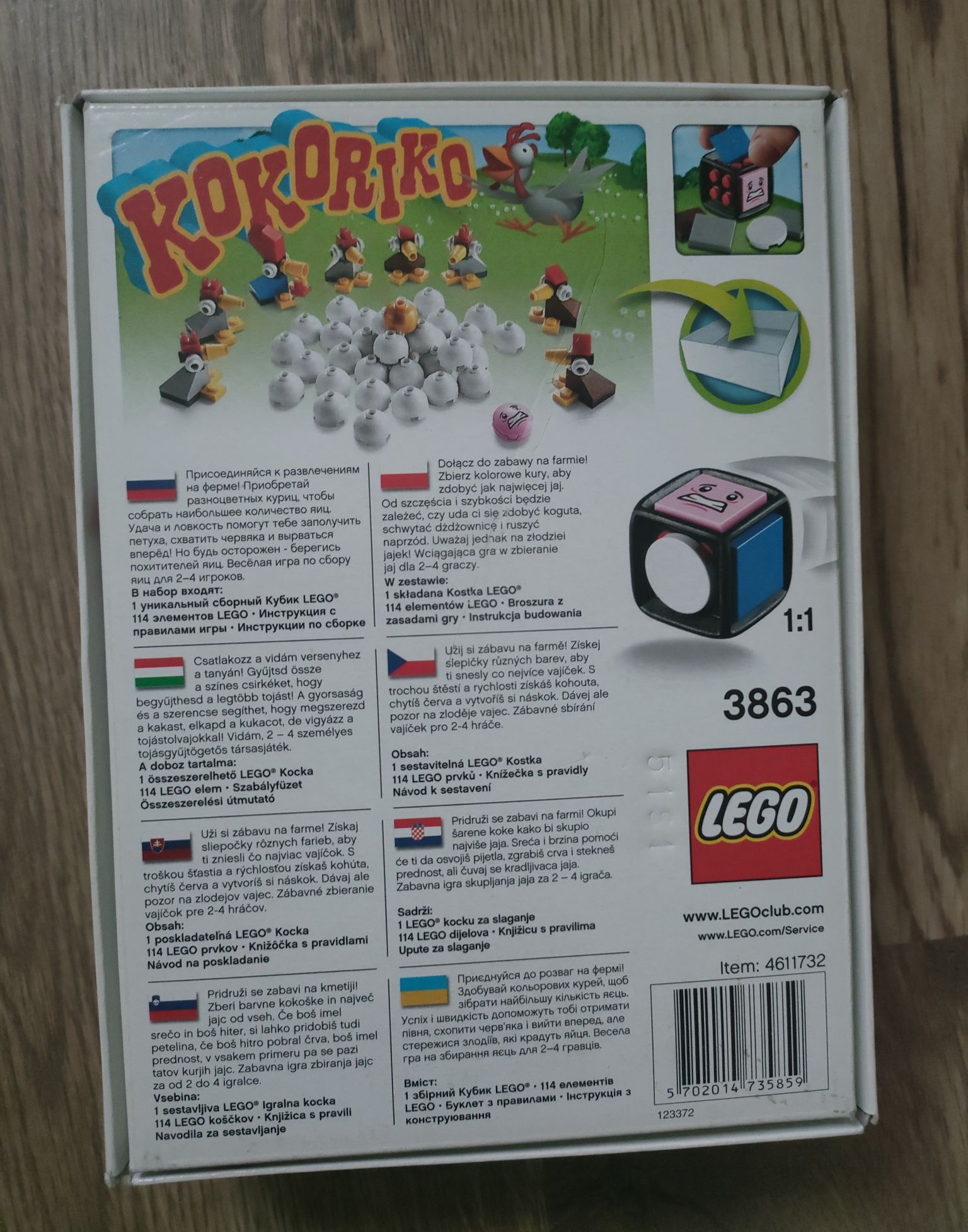 Zestaw gier LEGO Kokoriko i Robochamp