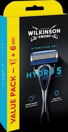 Набір чол. Wilkinson Sword Hydro 5 Regular. 1 бритва + 6 карт. Є гурт!