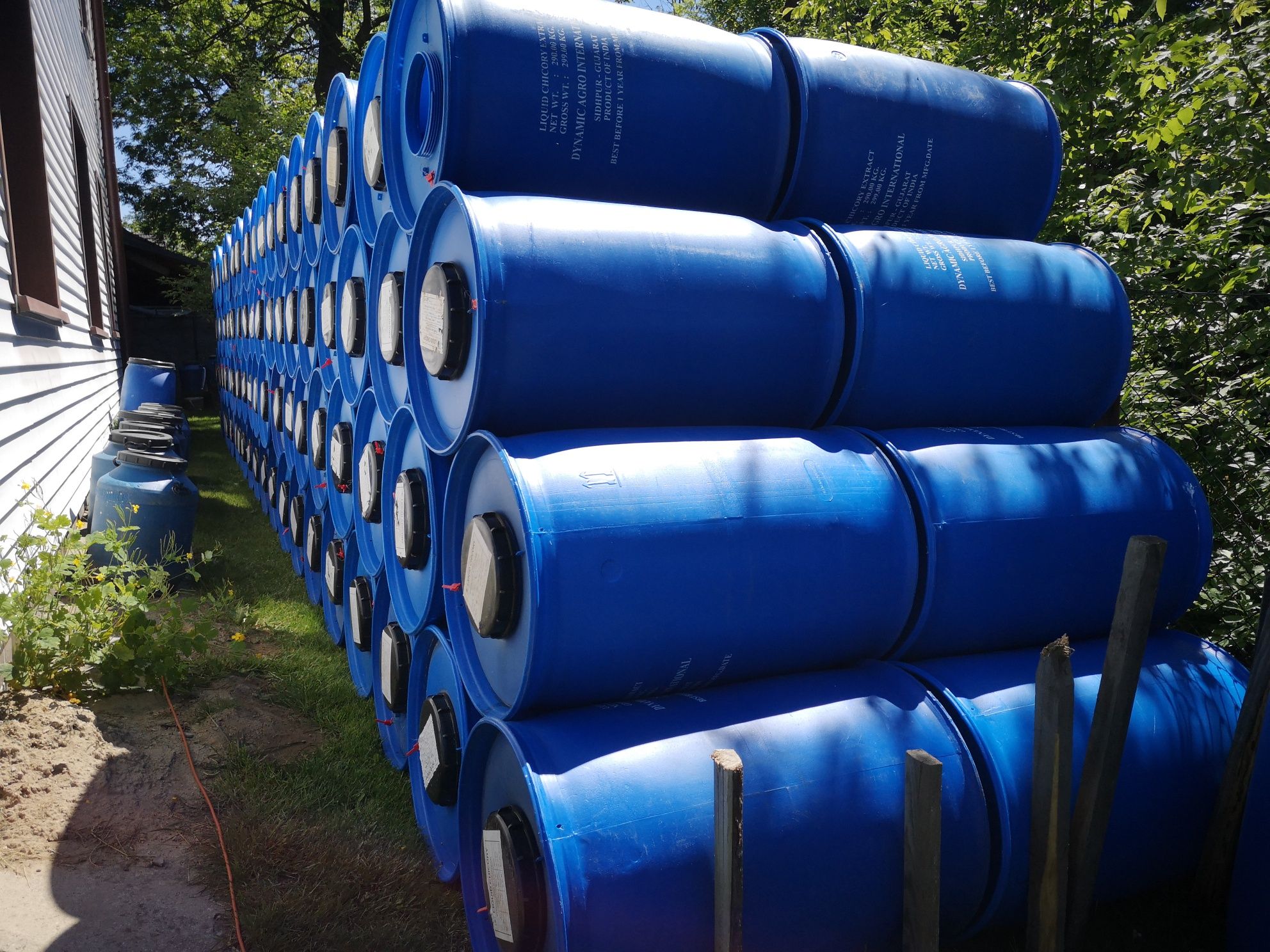 Beczki plastikowe PO SPOŻYWCE na paliwo ropę olej pomosty pomost pływa