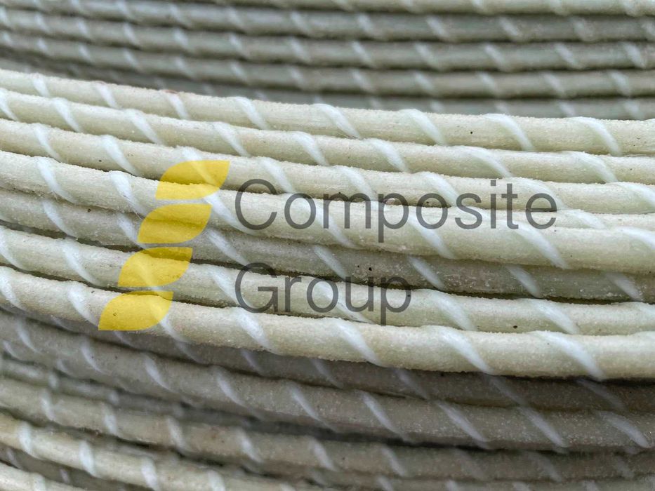 Композитна арматура 7мм для бетону, зелена для теплиць. Діметри 4-12мм