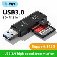 Картридер USB-->Micro SD/TF 2в1. 3.0