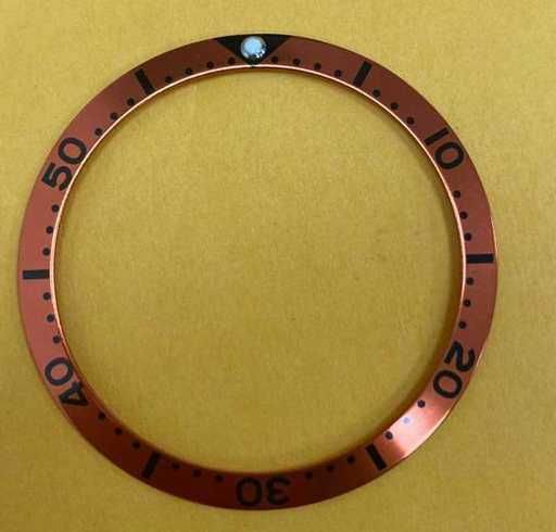 bezel pierscień aluminiowy luna zegarek typu diver