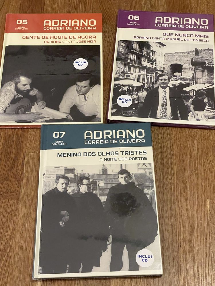 Colecção livros com CD - Adriano Correia de Oliveira - novos!