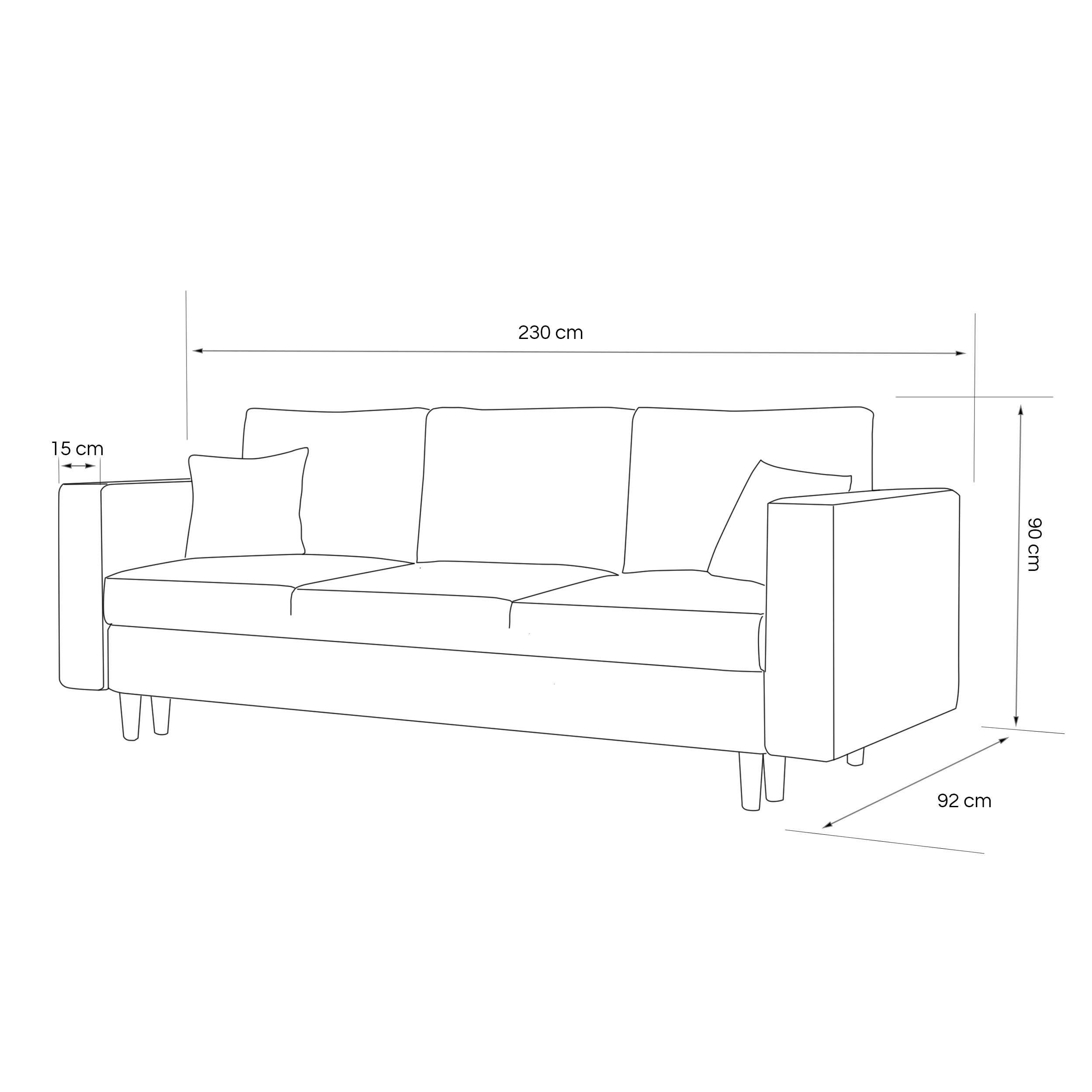 Sofa Rozkładana/ Sofa z Funkcja Spania/ Sofa z Pojemnikiem Na Pościel
