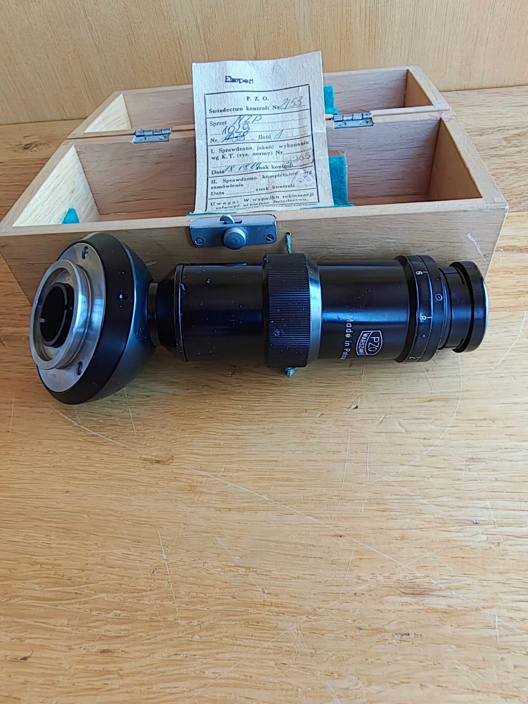 Nasadka zmiennego powiększenia do mikroskop PZO Biolar DIC nie Zeiss