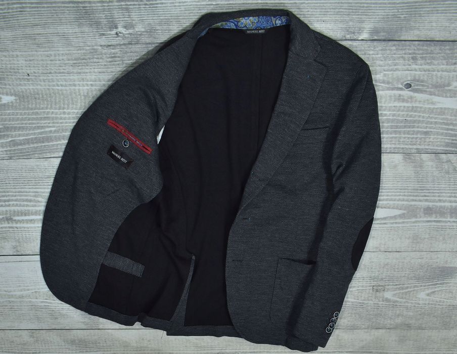 Manuel Ritz Marynarka Bez Podszewki Blazer Slim Fit 52