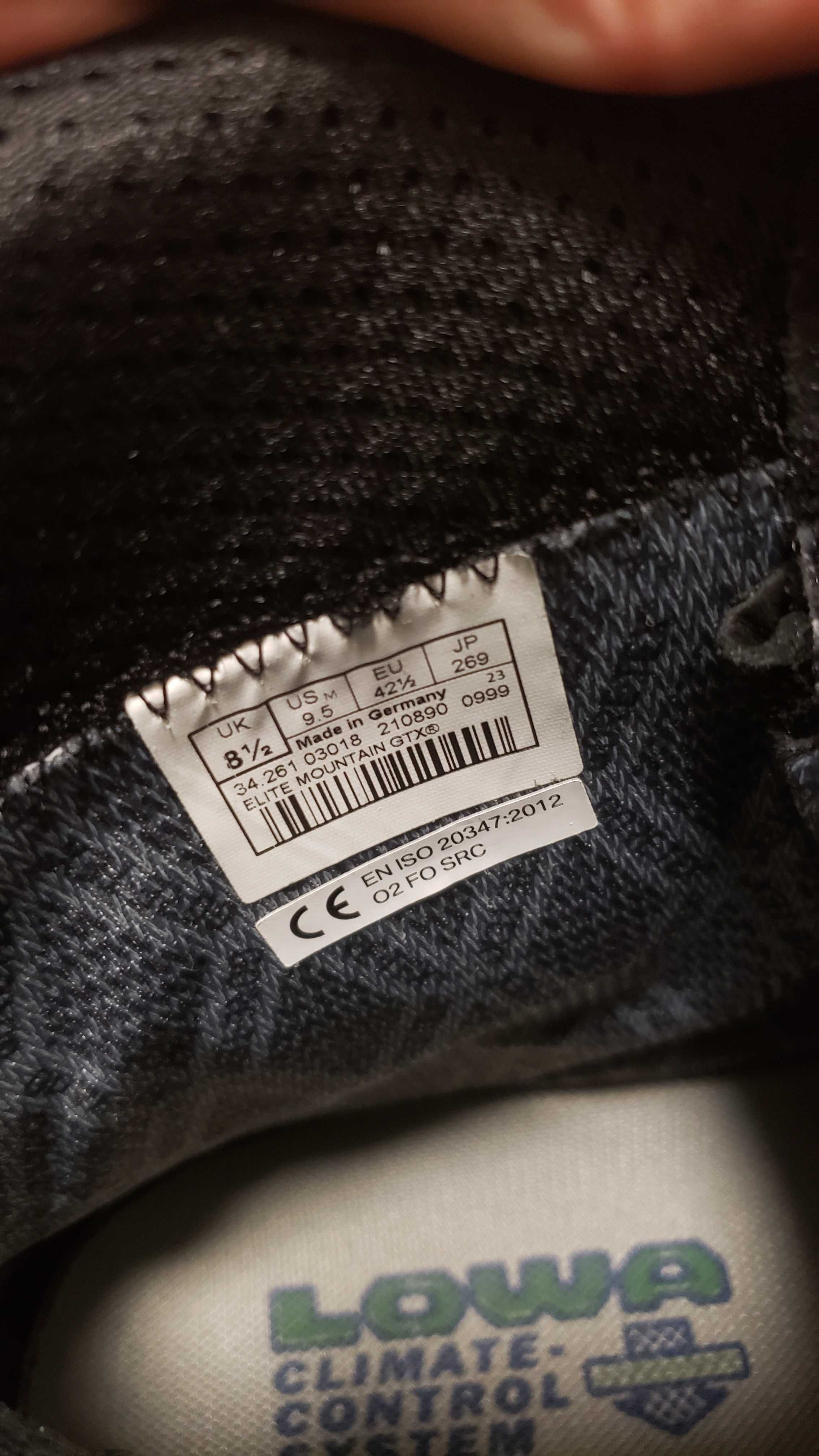 Тактические ботинки LOWA Elite Mountain GTX TF, разм: 42,5; 44.