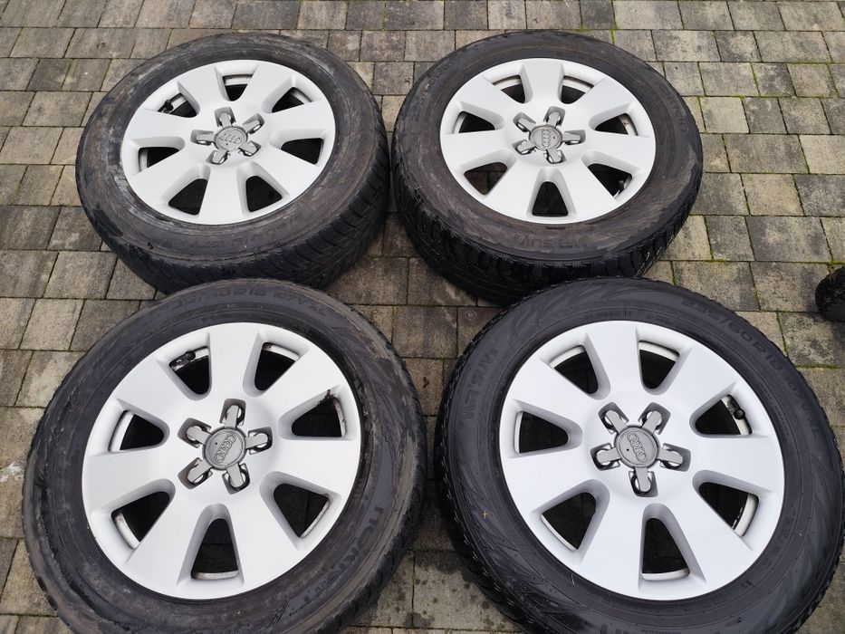 Alufelgi 18" Audi Q7 4L0 5x130 7.5J ET53 oryginalne koła zimowe