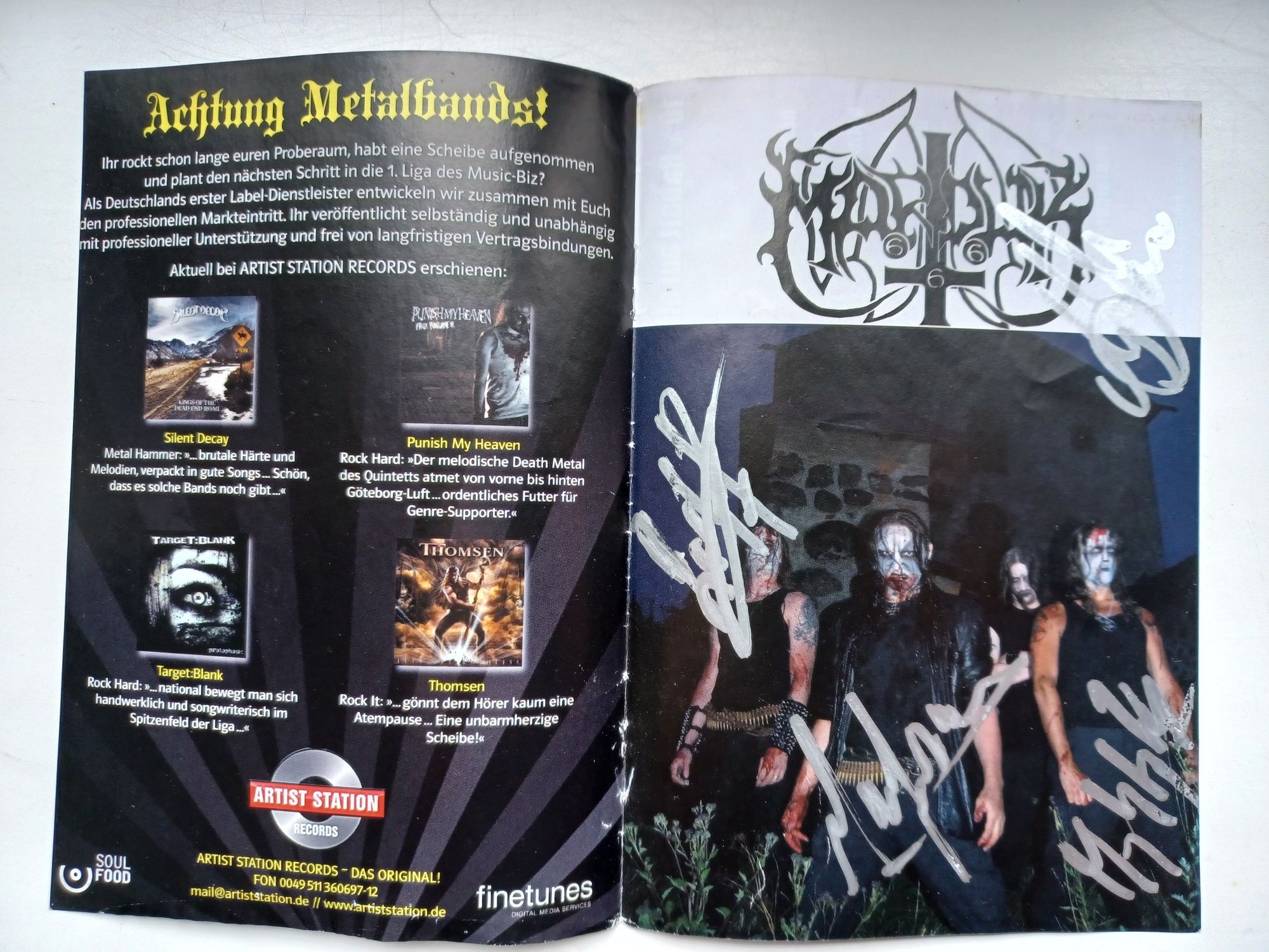 Marduk autografy