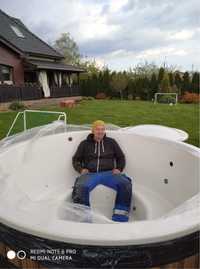 Balia ogrodowa jacuzzi basen ruska bania hot tub