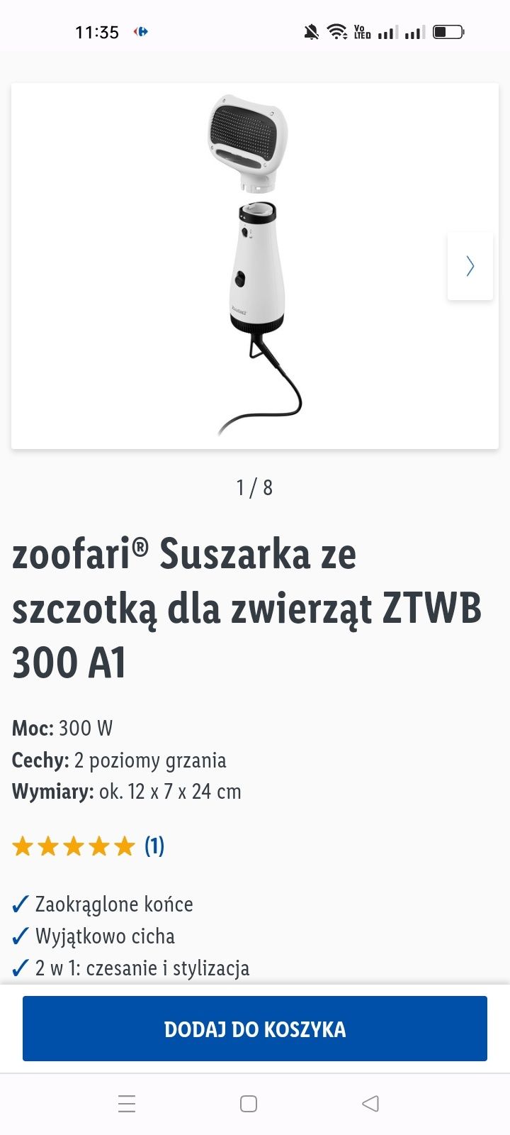 szuszarka do sierści zwierzecej