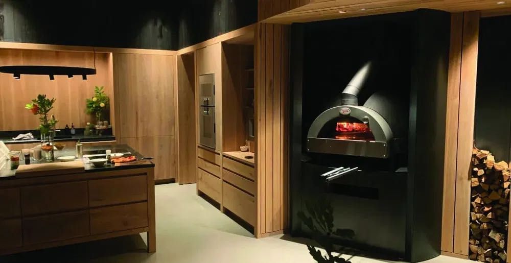 Piec do pizzy HYBRYDOWY drewno gaz PAVESI FORNI Modena Włochy JOY 140
