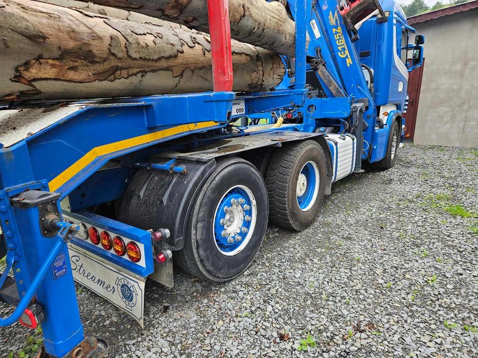 Naczepa Faymonville do drewna