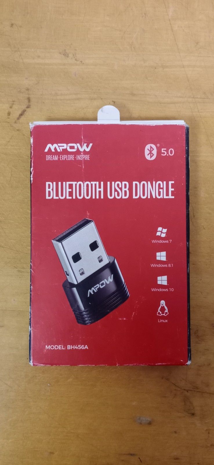 Адаптер Bluetooth 5.0 USB Dongle MPOW BH456A