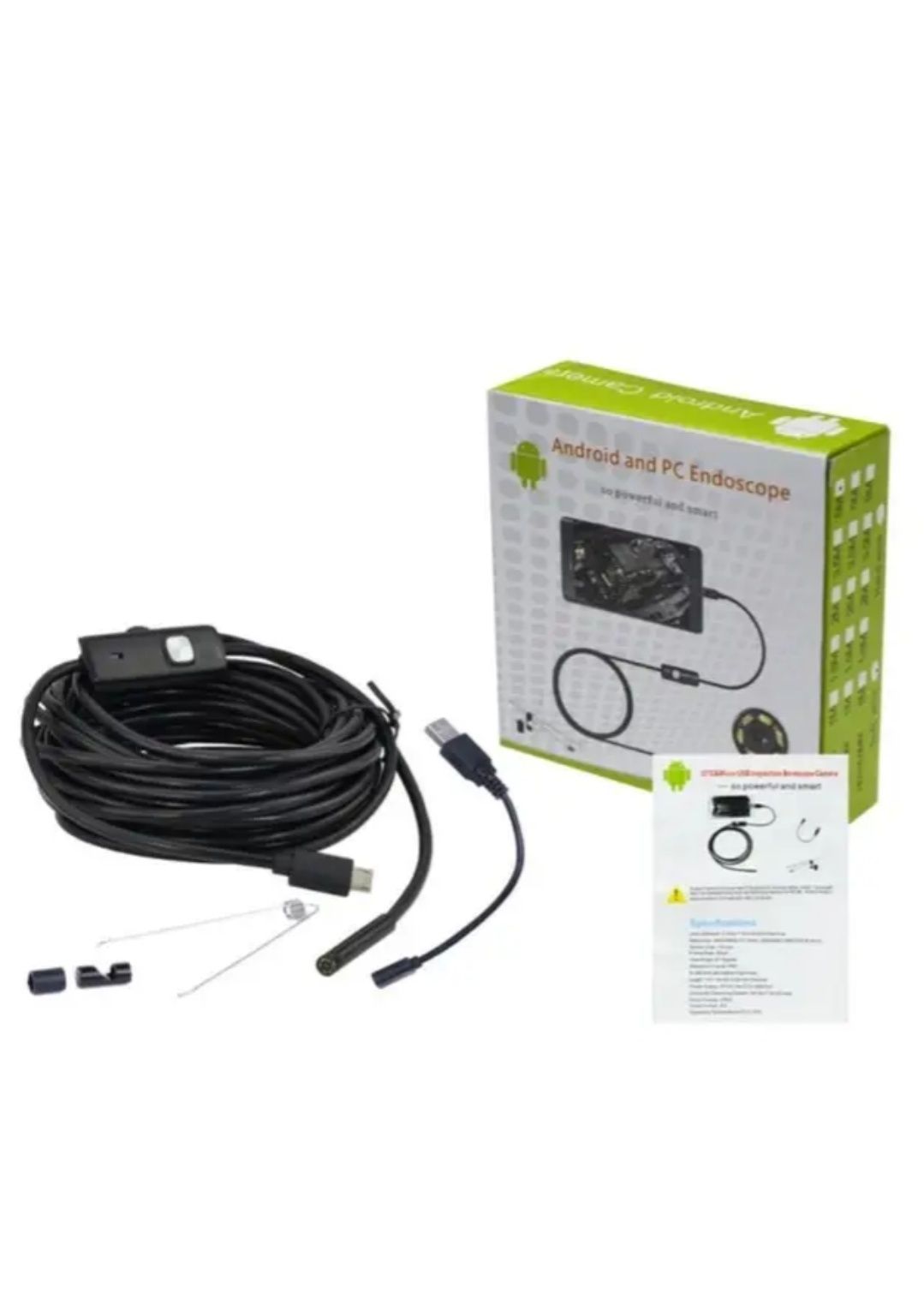 Эндоскоп Android and PC TYPE-C  гнучка USB-камера 2 м.
