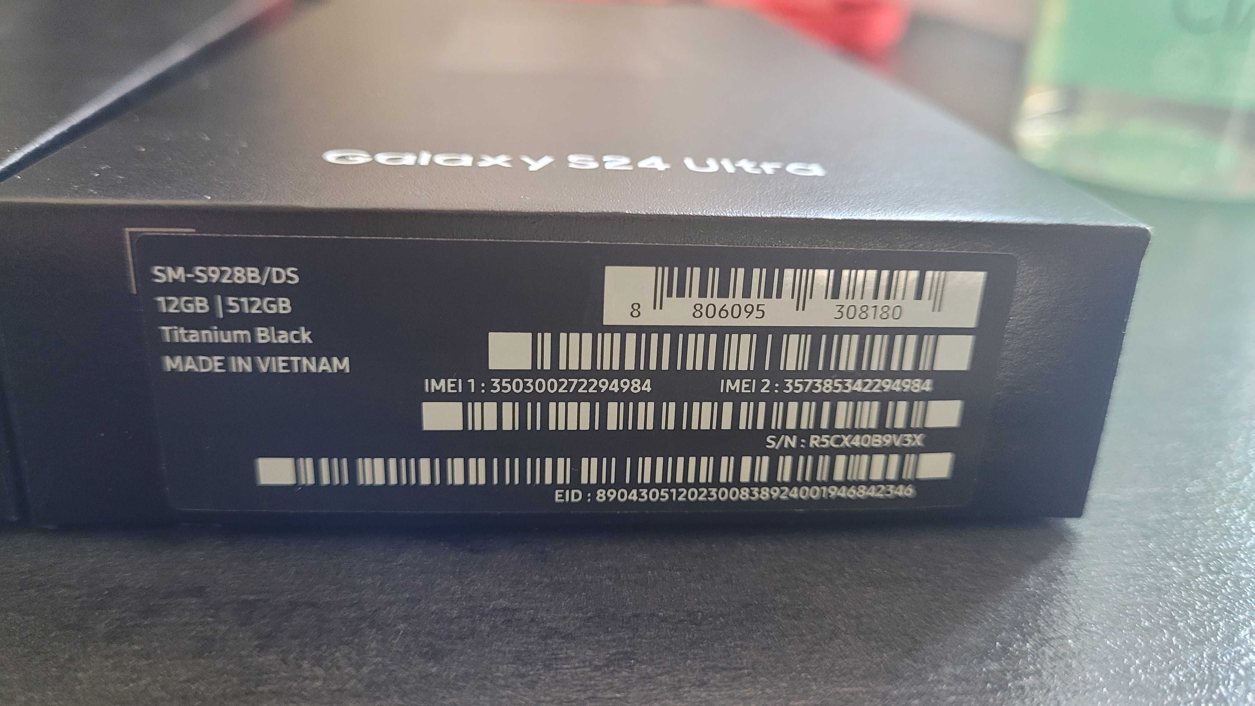 SAMSUNG S24 Ultra, 512GB, czarny, 2 sztuki