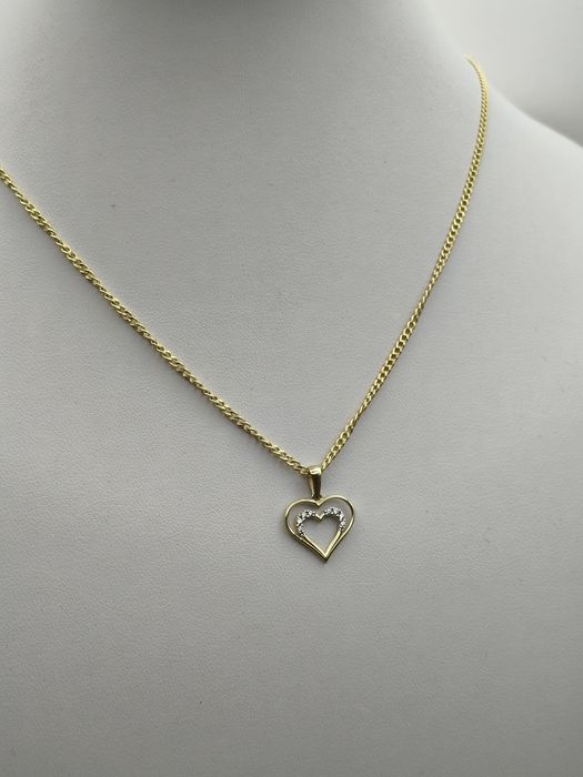 Złota Zawieszka Serce Pr.585 Nowa Zapraszamy