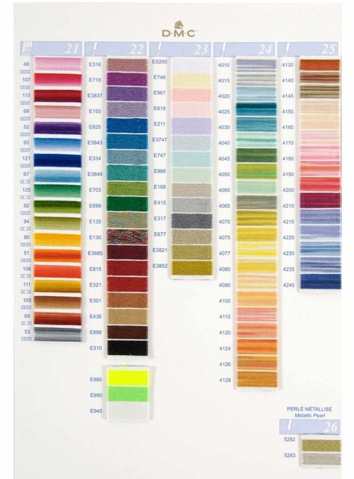 Meadas para ponto de cruz DMC mouliné