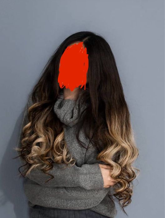 Натуральне словʼянське волосся для нарощування 62 см, 147 грам