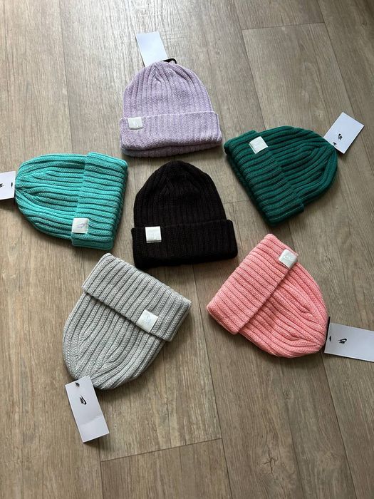 Вязаная шапка унисекс nike beanie nrg essential шапка бини новая ориги