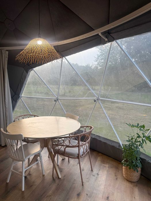 Glamping marki Polidomes kopuła mieszkalna namiot sferyczny Luksusowy