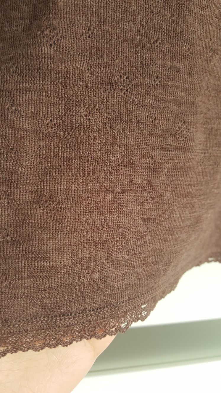 Ażurowa bluzka merino wełna kołnierzyk Name It r.4lata 104cm