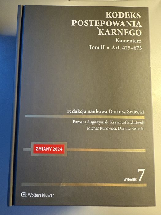 Komentarz Kodeks Postępowania Karnego, Dariusz Świecki