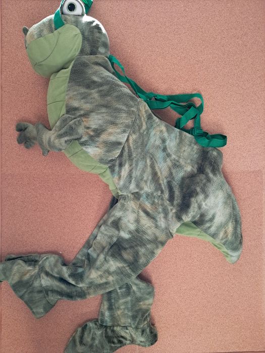 Strój Halloween dinozaur roz 110-116cm