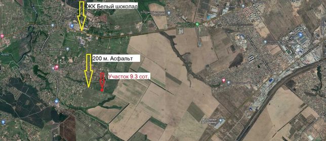 Собственник, участок "под строительство" 10 сот. 10 км от Киева