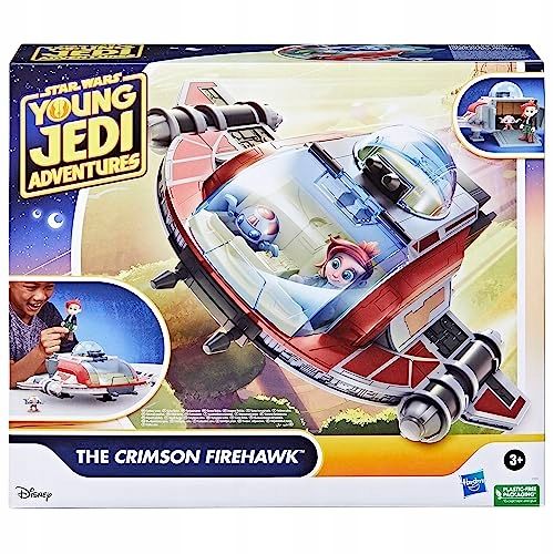 Star Wars Przygody Młodych Jedi Statek The Crimson Firehawk 2 Figurki