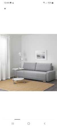 Rozkładana sofa 3 osobowa szara Ikea