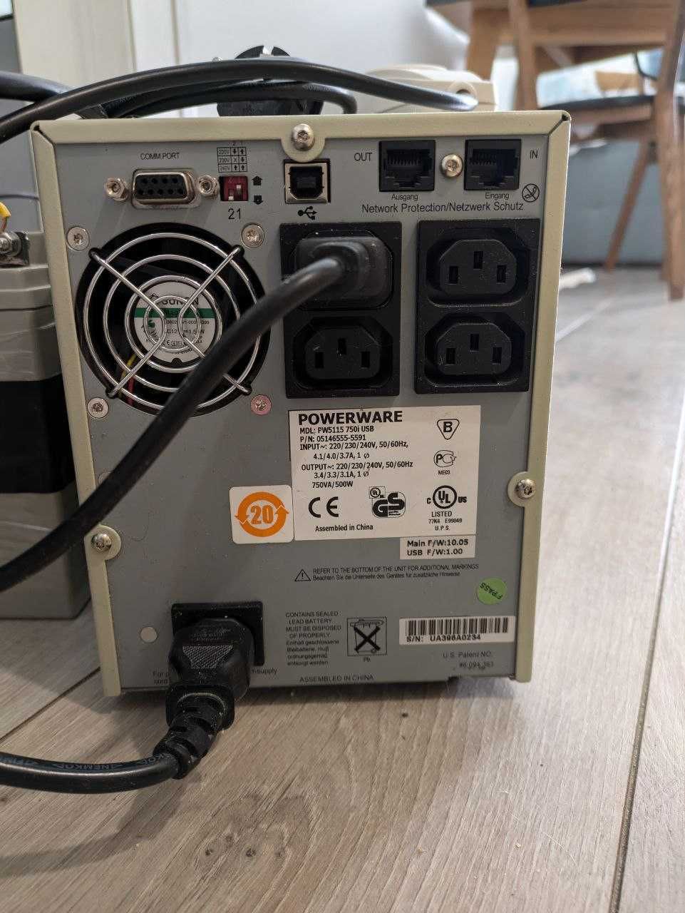 ДБЖ Безперебійник Eaton Powerware  PW5115 750i з акумуляторами 20 Аг