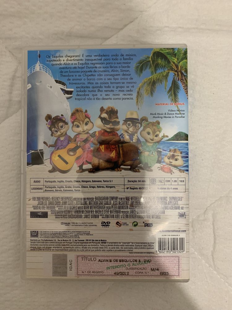 Alvin e os Esquilos 3: Naufragados (DvD)