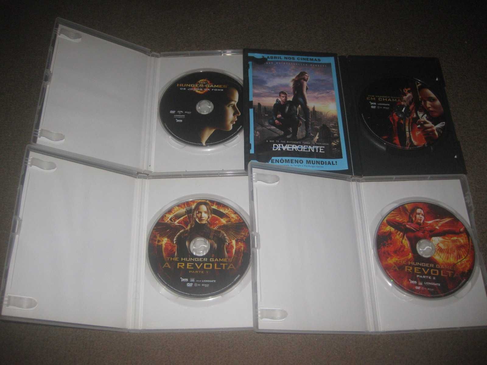 Quadrilogia em DVD "The Hunger Games" com Jennifer Lawrence