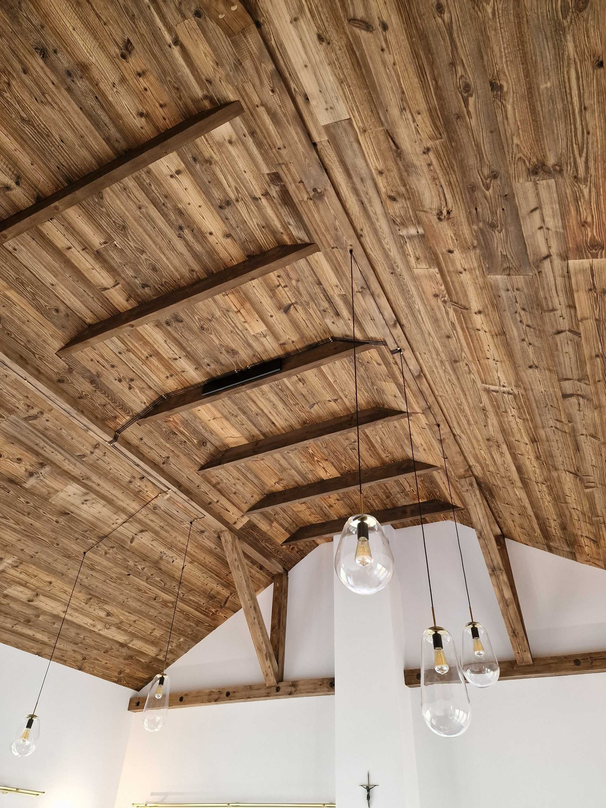 Stare belki, bale, deski drewno rustykalne na ściany wystrój wnętrz