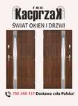 Drzwi KACPRZAK 90x200 Drzwi Zewnętrzne Sonata 03 Orzech
