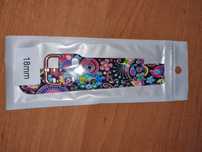 Pasek Gumowy silikonowy do smartwatch 18mm uniwersalny nowy wzory