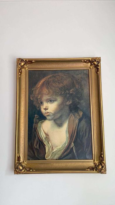 Obraz olejny – portret chłopca w szatach, w stylu klasycznym