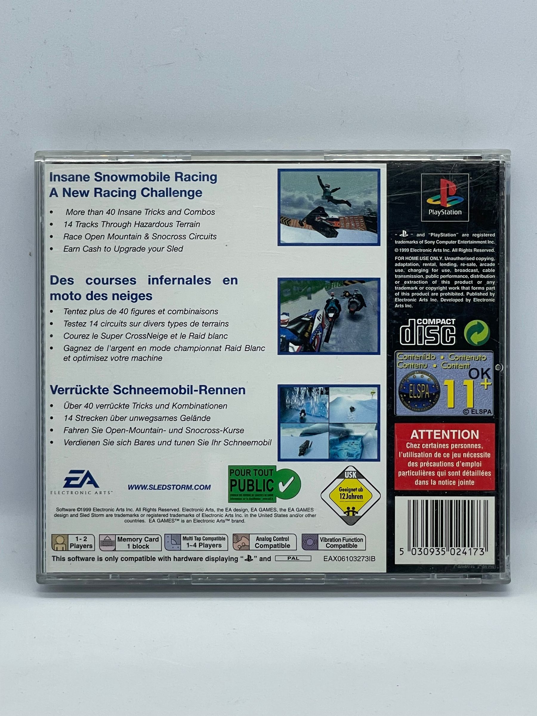 Sled Storm PS1 PSX Po Angielsku