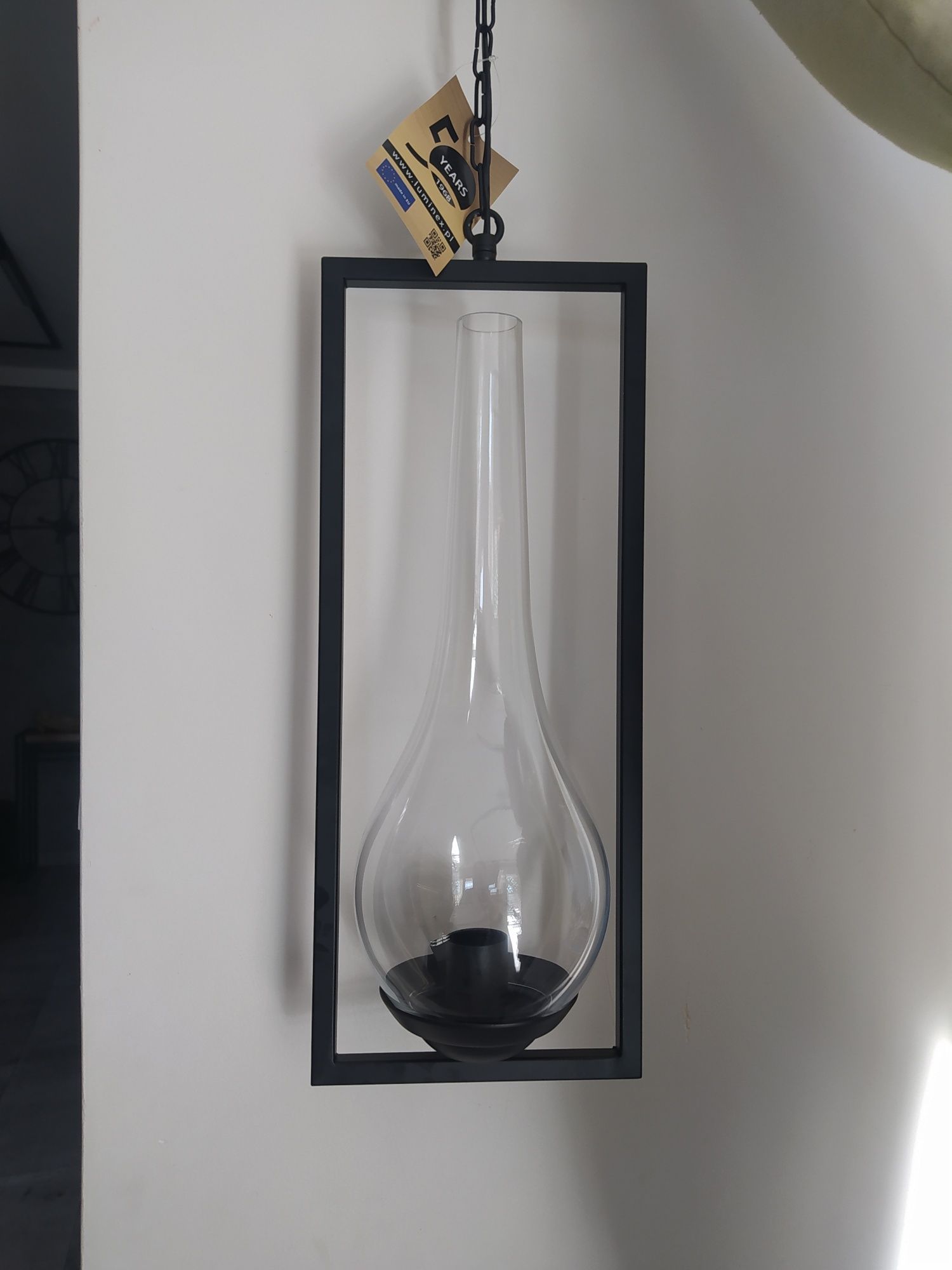 Lampion /Lampa wisząca czarny mat styl loft.