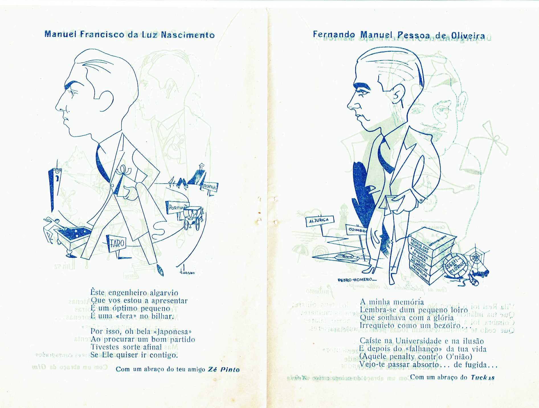 Libreto da Queima das Fitas Coimbra maio 1952 -