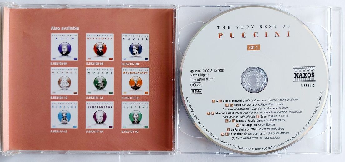 Puccini The Very Best 2CD 2005r