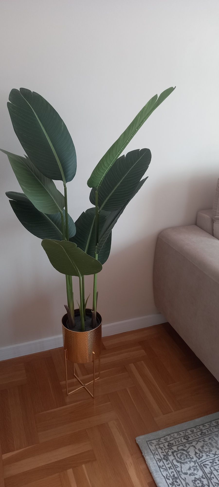 Kwiat kwiatek sztuczny jysk ikea fejka homla glamour bananowiec 120 cm